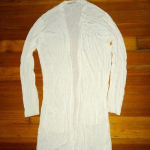 White cardigan - Large - Long Sleeve